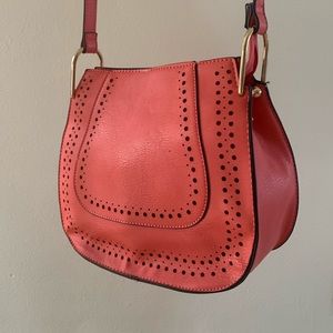 Salmon crossbody bag